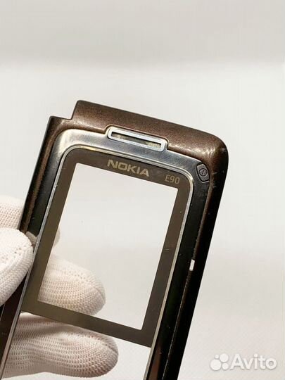 Nokia E90. Передняя панель, стекло дисплея. Ориг