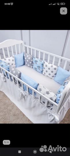 Бортики в детскую кроватку