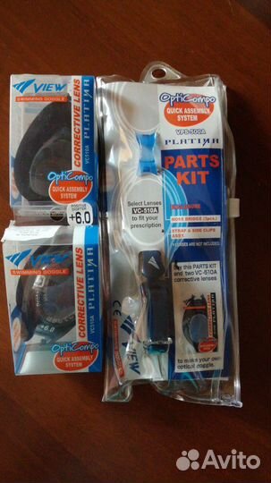 Очки для плавания с диоптриями +6