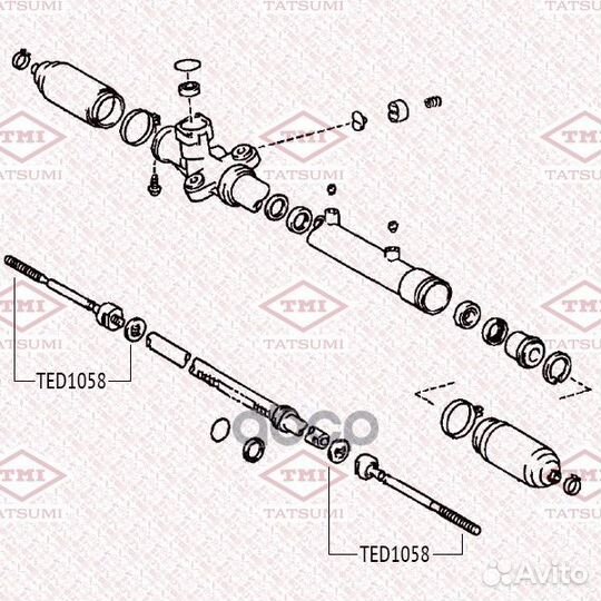 Тяга рулевая L/R 4550329615 TED1058 tatsumi