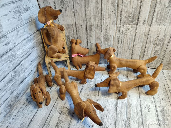 Игрушка «Такса», собачка, ручная работа