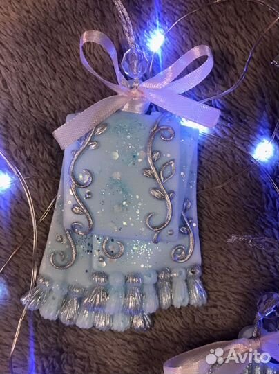 Новогодние игрушки из эпоксидной смолы