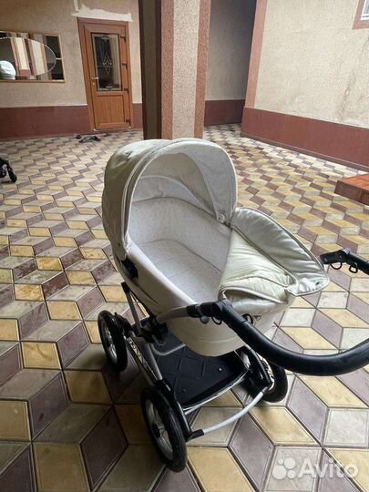 Коляска люлька peg perego кожа