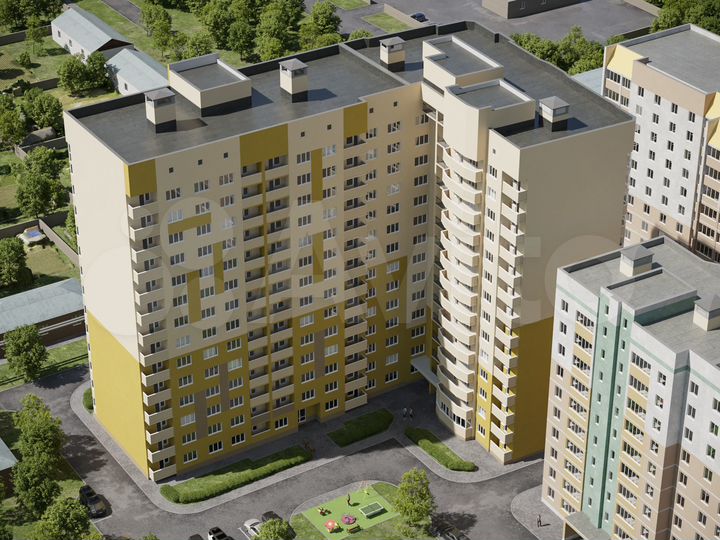 2-к. квартира, 61,5 м², 4/14 эт.