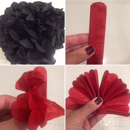 Воздушные красные шары с декором для праздника