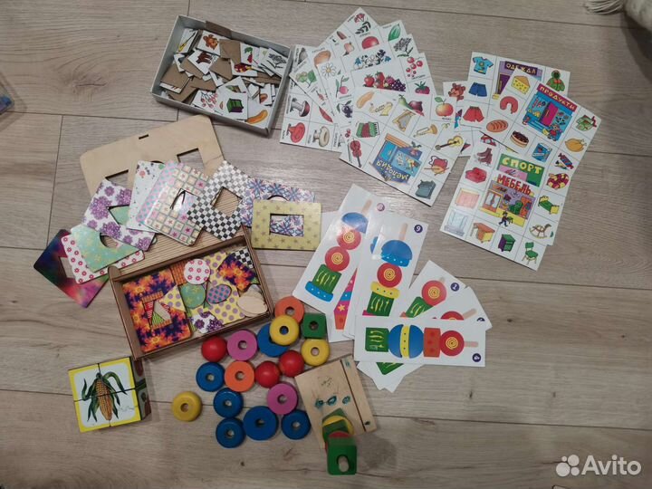 Развивающие деревянные игрушки пакетом