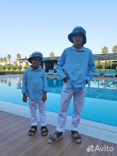 Брюки детские летние хлопок, рубашка