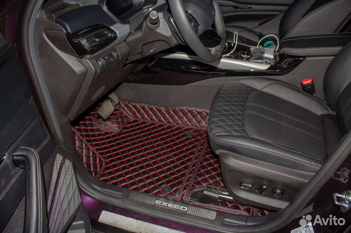 3d коврики из экокожи автомобильные