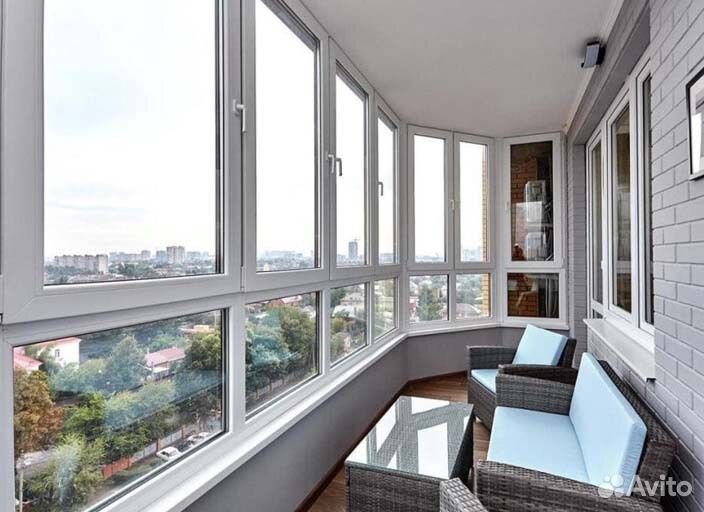 Остекление алюминиевое под ключ