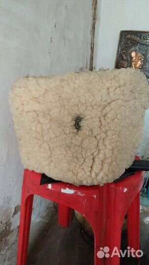 Тулуп мужской из овчины армейский