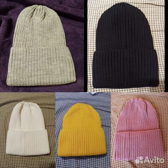 Удобные весенние шапки тыковка бини теплые новые