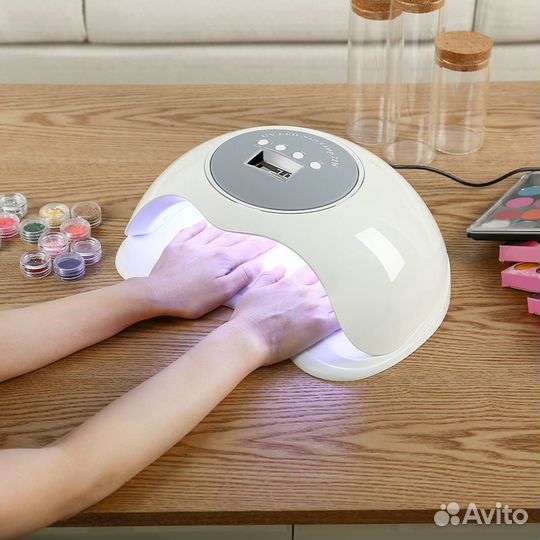 Гибридная LED/UV лампа на две руки SUN-BQ 72вт