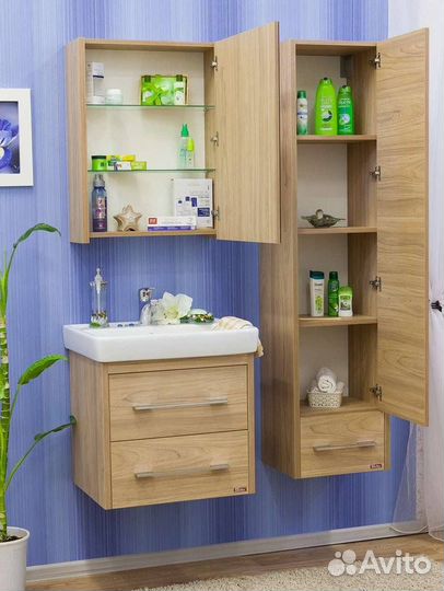 Шкаф-пенал Sanflor Ларго 2 R, вяз швейцарский