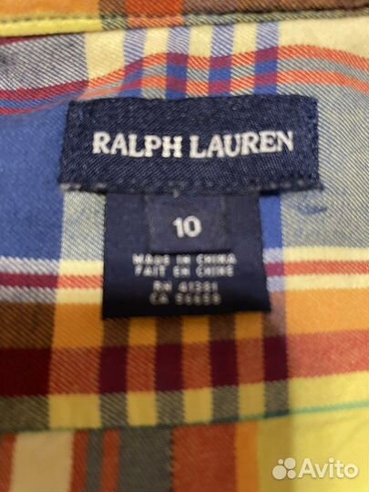 Ralph Lauren рубашка для мальчиков 10 лет