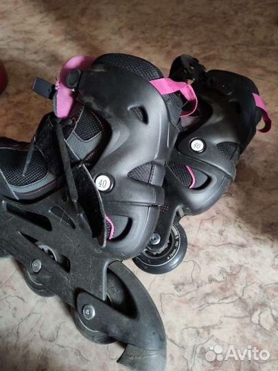 Роликовые коньки с защитой 40
