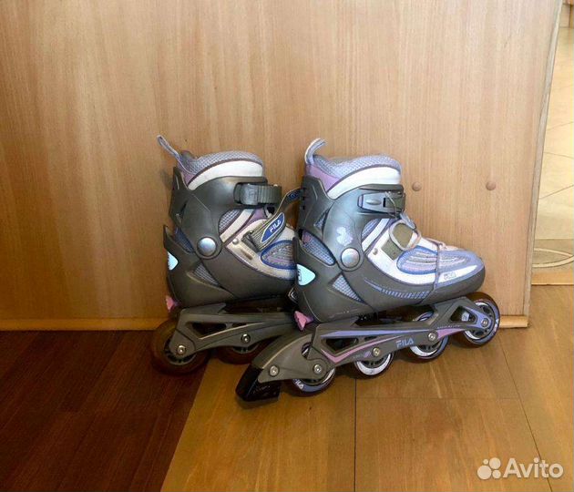 Роликовые коньки женские раздвижные р. 35-38