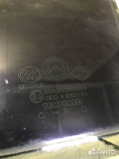 Стекло заднее левое Geely MK