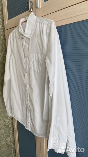 Рубашка FUN DAY на мальчика дл.рукав, белая р.158