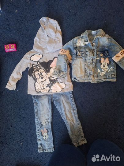 Джинсовый костюм для девочки