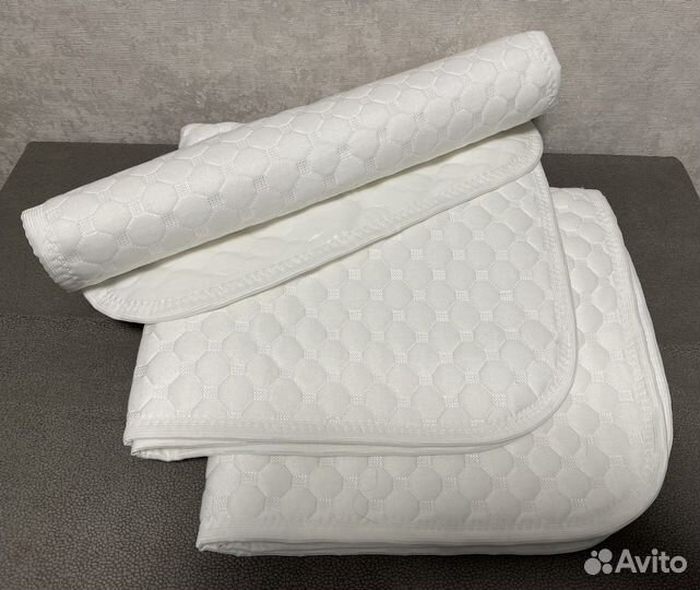 Многоразовые непромокаемые пеленки (2 вида белых)