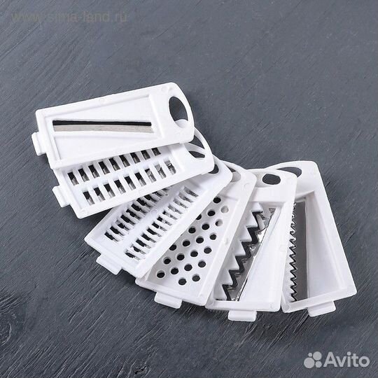 Тёрка «Помощник», 6 сменных насадок, держатель, 35