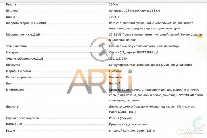 Мангал с крышей 
