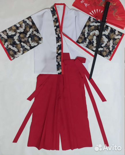 Костюм в японском стиле Журавли