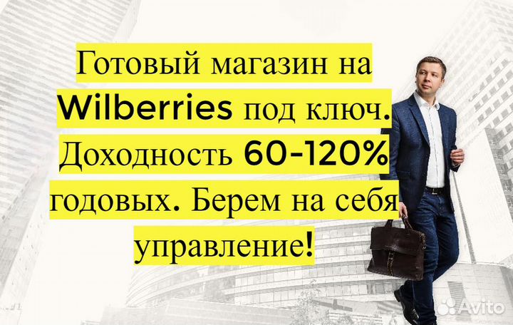 Готовый бизнес Wildberries под ключ, 100 годовых