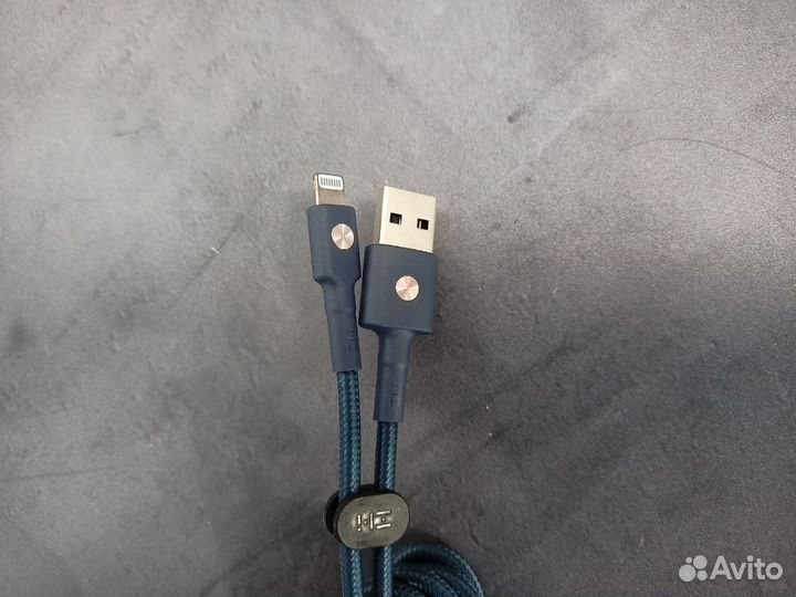 Кабель ZMI Magnet USB Lightning Apple Cable 1m Син