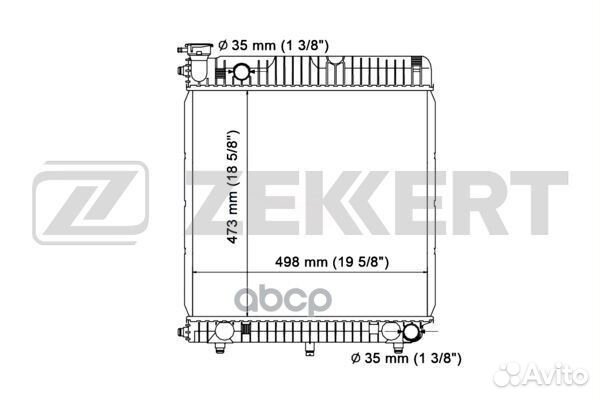 Радиатор охл. дв. MB T1 (601) 86- T1 (602) 86