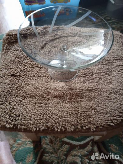 Ваза на ножке тонкое стекло