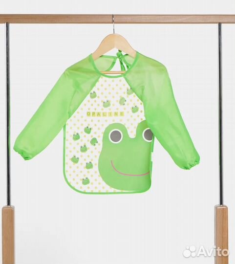 Фартук нагрудник слюнявчик с рукавами на 1-4 года