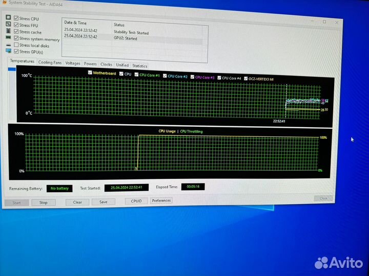 Материнская плата в сборе, i7-3770k, 16гб озу