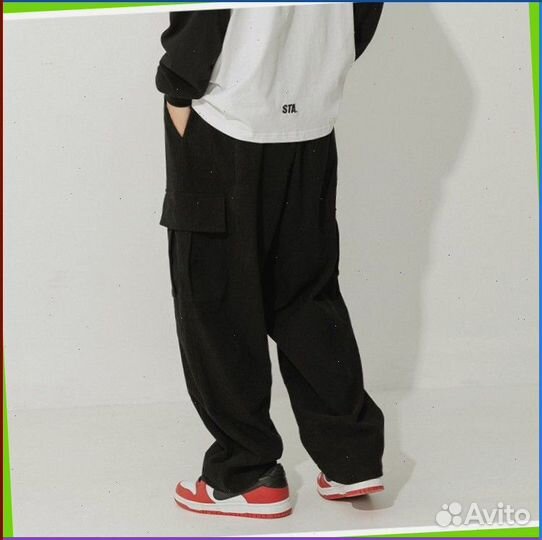 Карго брюки широкие (Artikle: 44253)