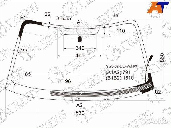 Стекло лобовое subaru forester