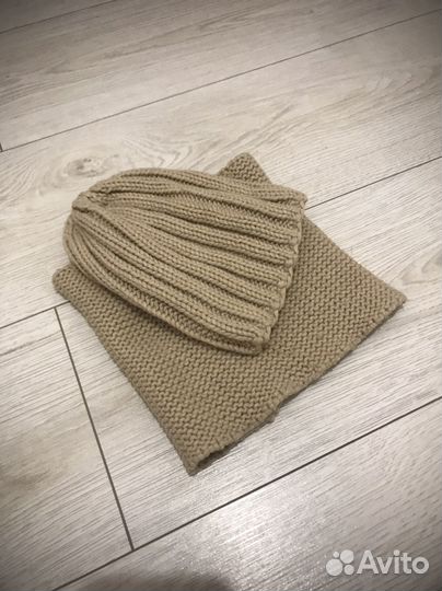 Комплект шапка и снуд 1,5-2 -2,5 года