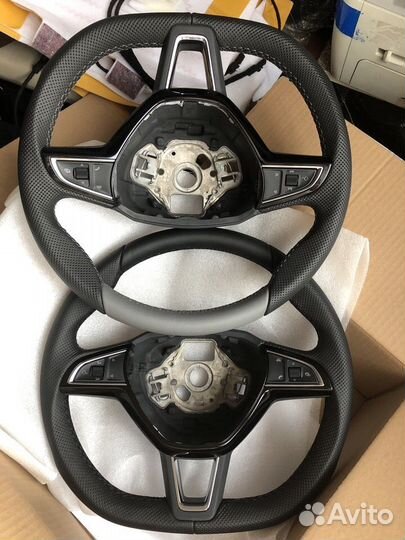 Руль эрго спорт дизайн мульти Skoda кожа