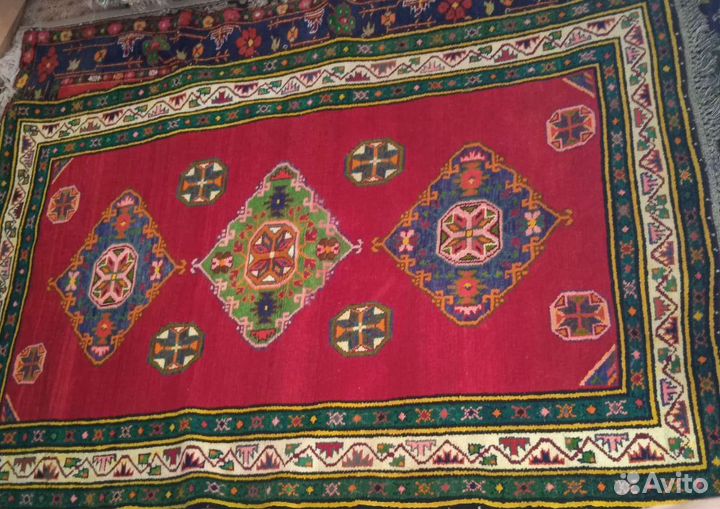 Ковер шерстяной, новый, ручной работы Дагестанский