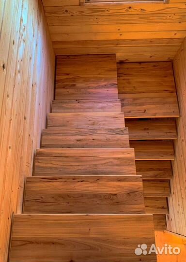 Перила деревянные с монтажем