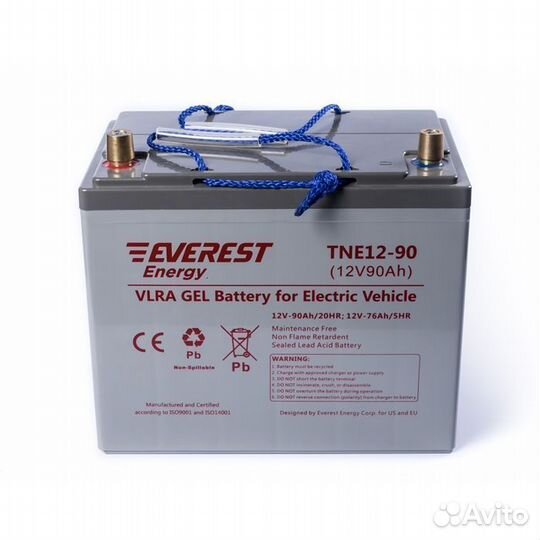 Тяговый аккумулятор everest TNE 12-90