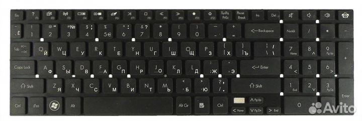 Клавиатура Packard Bell EasyNote LS44 без рамки, O