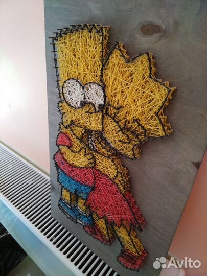 Картины из ниток и гвоздей