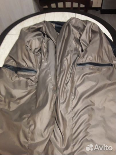 Кожаная куртка мужская 50 52 черная