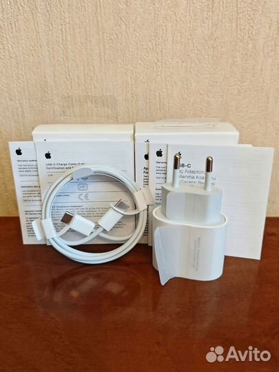 Зарядка для Айпада 20W + кабель USB-C (новая)