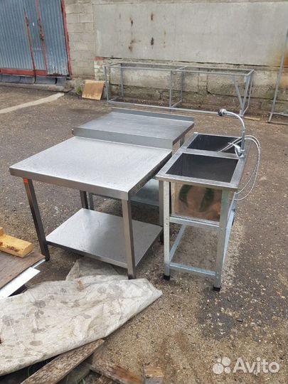 Нерж. столы,ванны,полки,зонты,стеллажи