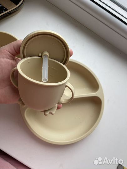 Силиконовая детская посуда