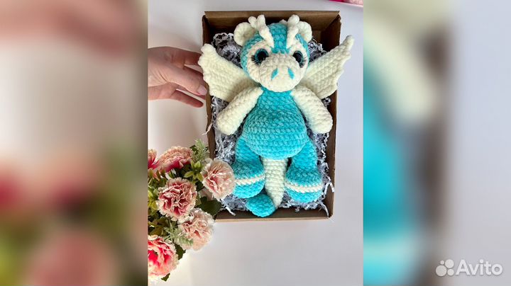 Вязаные игрушки Драконы