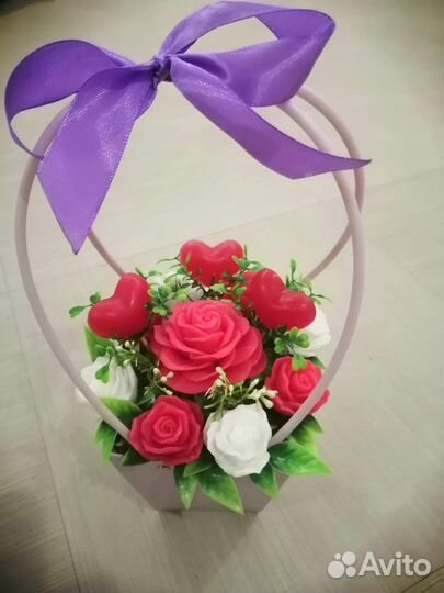 Цветы из мыльных букетов