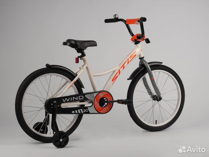 Велосипед sitis wind 20 (2023) White-Orange Kra103