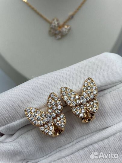 Серьги van cleef